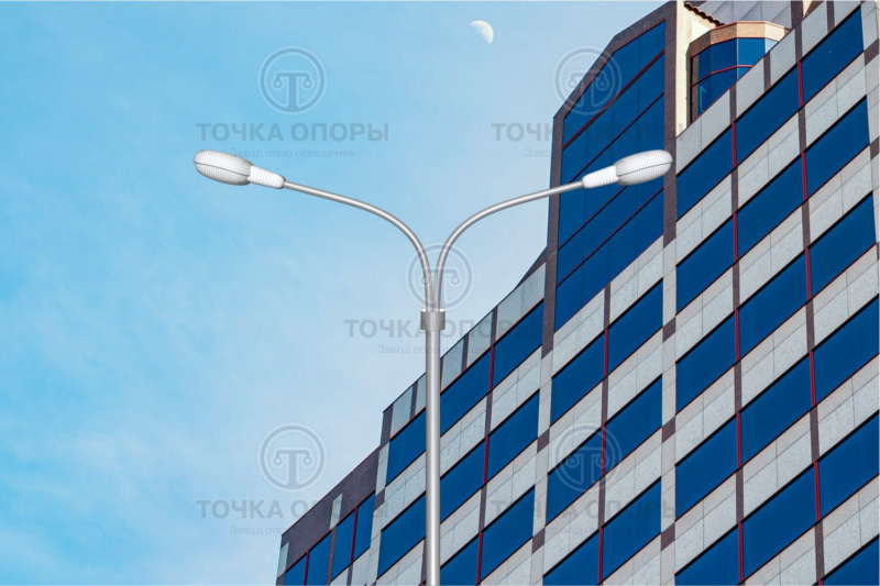 К2-2,0-2,0-180-Ф4 двухрожковый разнонаправленный под 180° консольный кронштейн