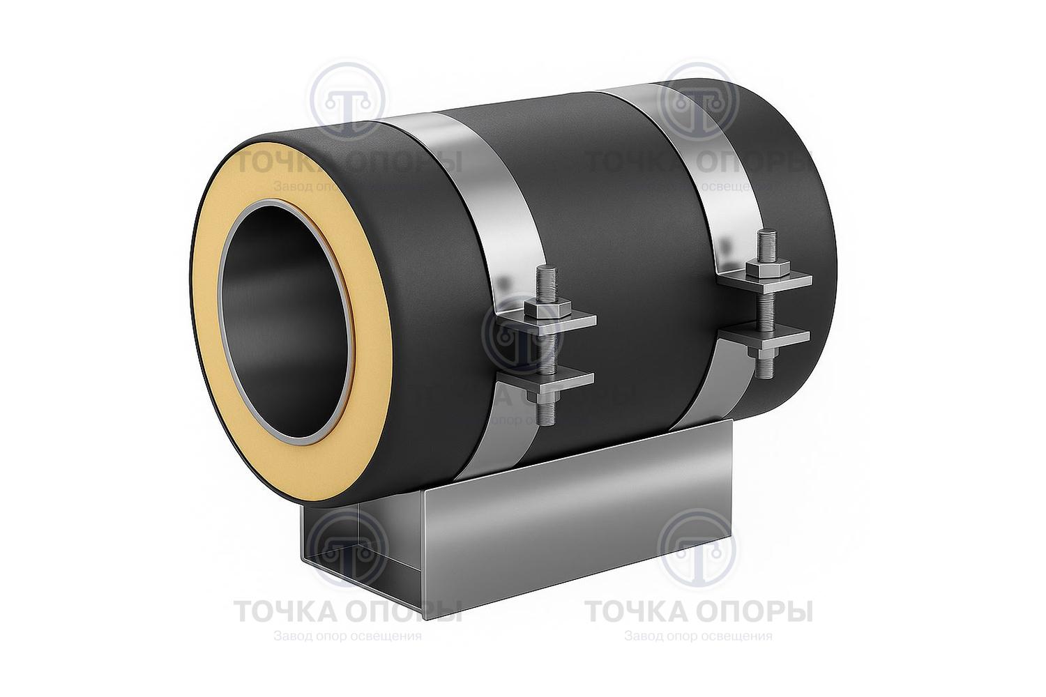 Скользящая опора СПОк 426/560.100 подкладная канальная для труб в ППУ