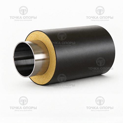 Труба ППУ полиэтиленовая оболочка 160х89х3 мм ГОСТ 30732-2006