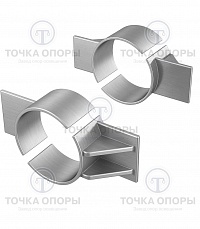 Опоры неподвижные двухупорные сальниковых компенсаторов ТС-665.00.00 СБ