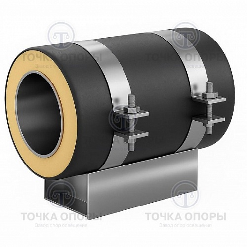 Скользящая опора СПОн 630/800.100 подкладная надземная для труб в ППУ